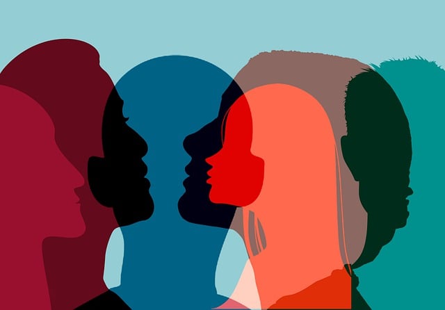 Head profiles in opaque colours - by Gerd Altmann from Pixabay