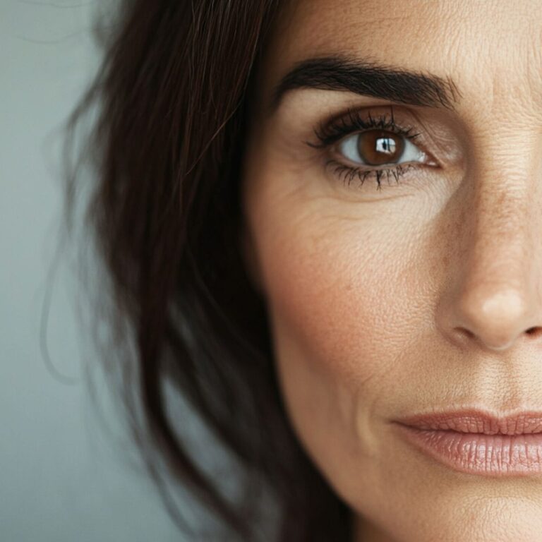 closeup-portrait-middle-aged-woman-with-brown-eyes